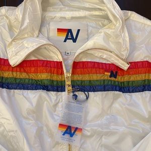 Aviator Nation White Women’s Windbreaker